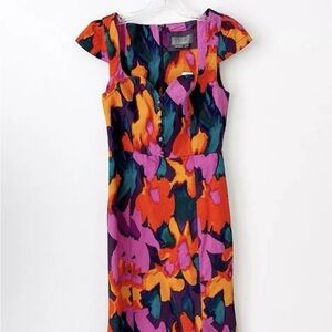NWT Anthropologie Cecily Fit & Flare Sweetheart Dress in size Small Floral